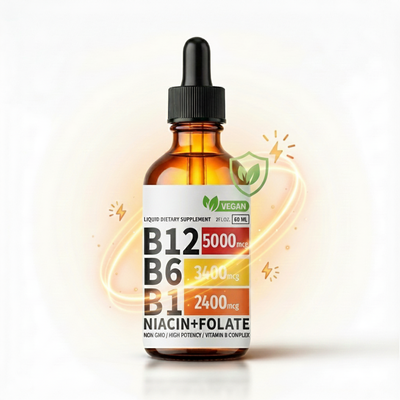 Vitamin B Complex Liquid Supplement Energy Immune Support
