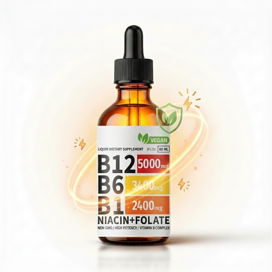 Vitamin B Complex Liquid Supplement Energy Immune Support