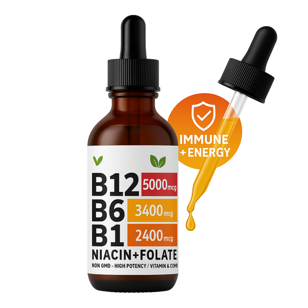 Vitamin B Complex Liquid Supplement Energy Immune Support
