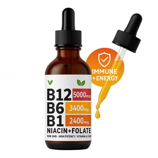 Vitamin B Complex Liquid Supplement Energy Immune Support
