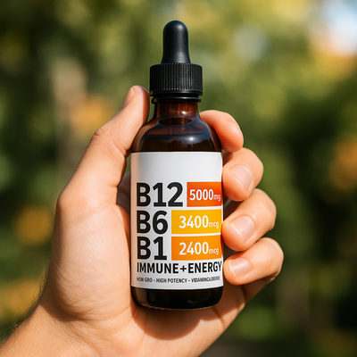 Vitamin B Complex Liquid Supplement Energy Immune Support